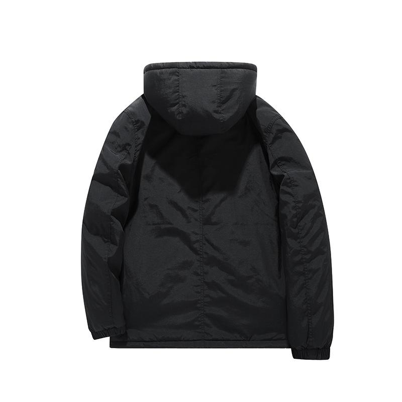 Cotton-padded Medium and Long Piled Thickened Casual Cotton-padded Clothes Large Size Warm Outdoor Multi-pocket Tooling Jacket