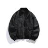Men's Retro Versatile Stand Collar PU Leather Jacket - Casual and Wear-resistant for Spring and Autumn