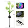 Solar Lights Garden Patio Decorative Lights Lawn Lights Garden Dandelion Small Night Light Landscape Ground Insert Color Light