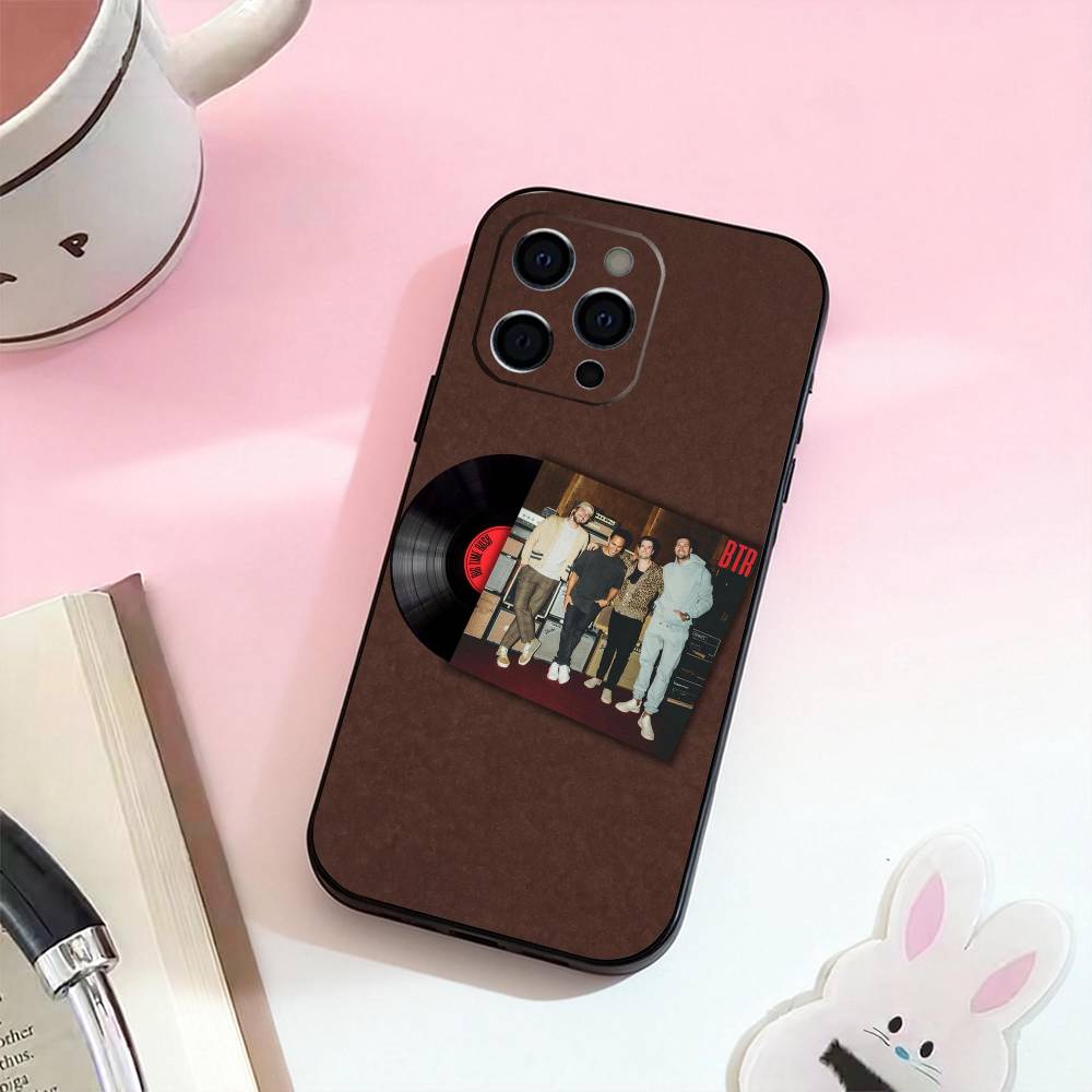 BTR B-Big Time R-Rush   Phone Case For iPhone 17,16,15,14,13,12,11 Plus,Pro Max,Soft Silicone Black Cover