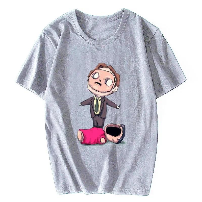 Dwight Schrute First Aid Fail The Office TV Series T Shirt Horror Tee Full Size Cool Casual Pride T Shirt Unisex Fashion