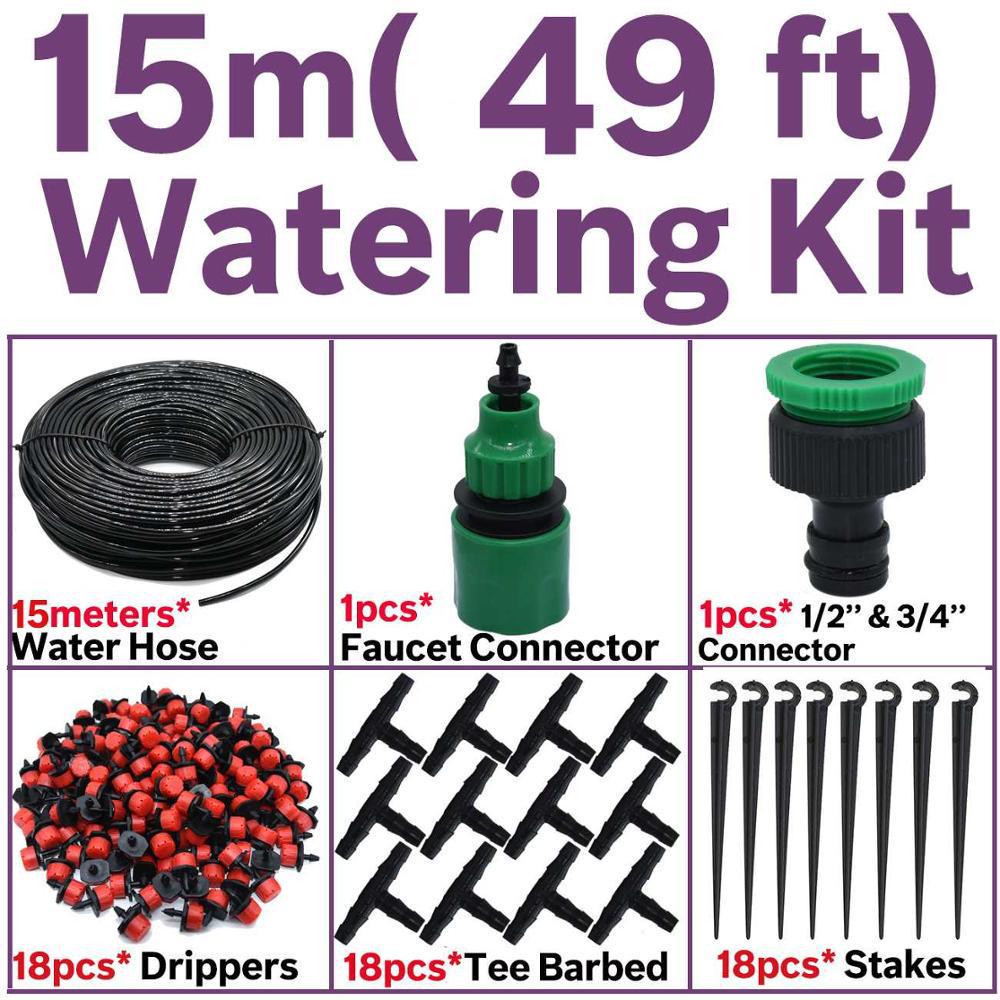 Automatic DIY Garden Irrigation & Cooling Kit - Flower Watering & Dust Removal System