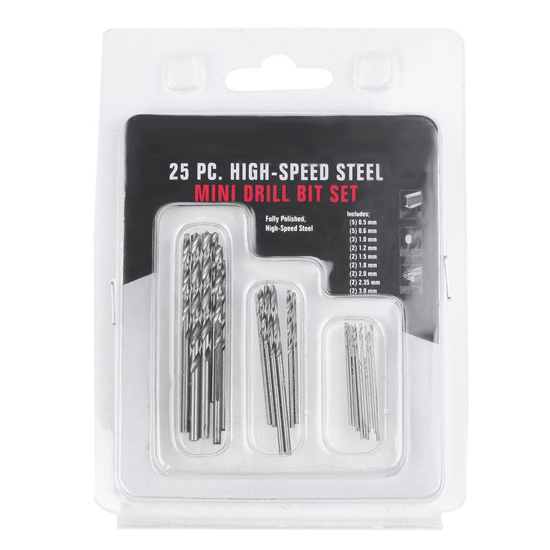 ABWR-3Pcs Hand Twist Drill Bits Set,Pin Vise Model Mini Hand Spiral Drill With 75Pcs 0.3Mm To 3.0Mm Micro-Drill Bits (Black)