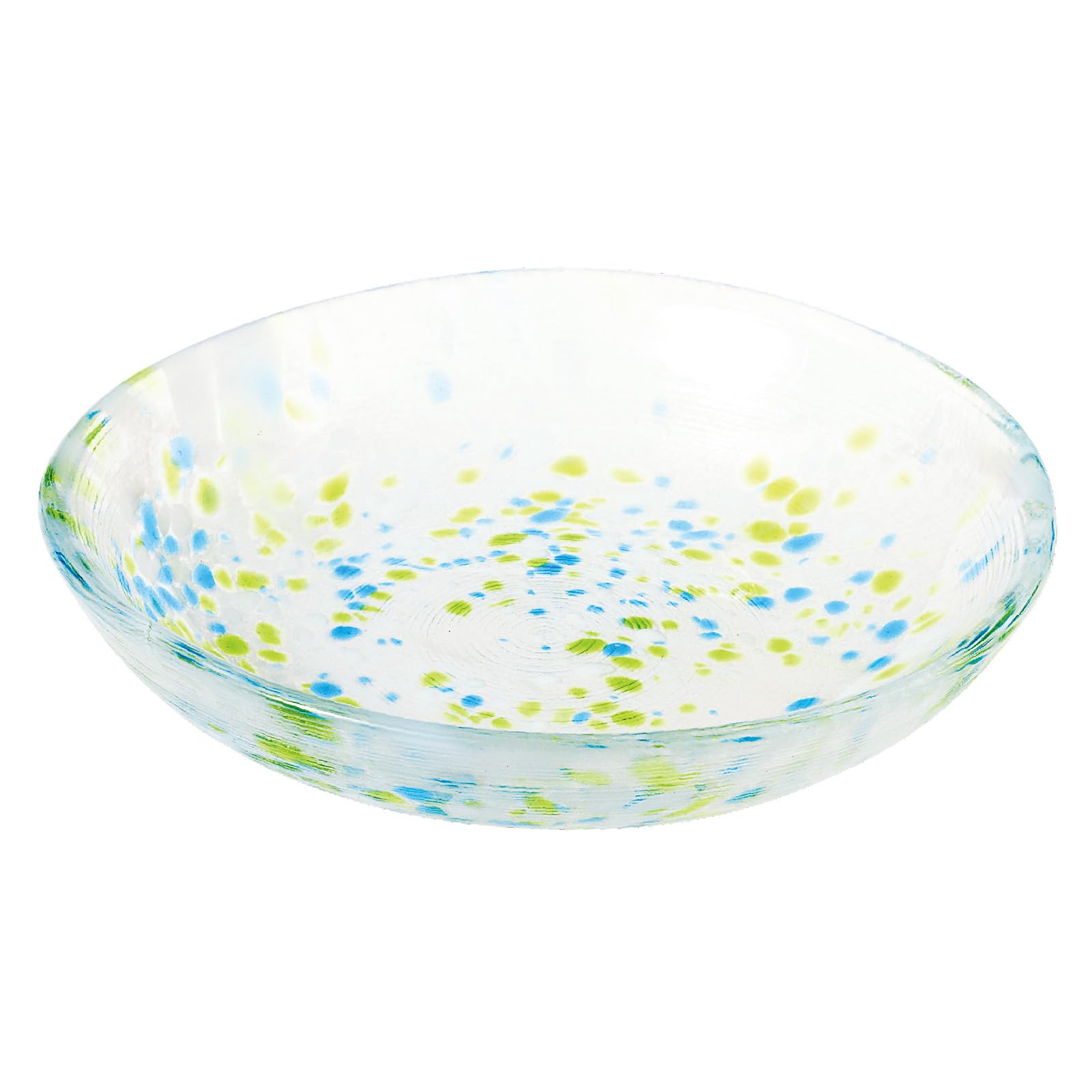 

Toyo Sasaki Glass Iro Shizuku Small Plate, Made in Japan, Glass Plate, Round Plate, Side Plate, Dish, Tableware, WA333