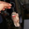 Plush Keyring Animal Bear Plush Bear Keychain Cartoon Soft Bowknot Bear Keyring 7CM Plush Bag Pendant