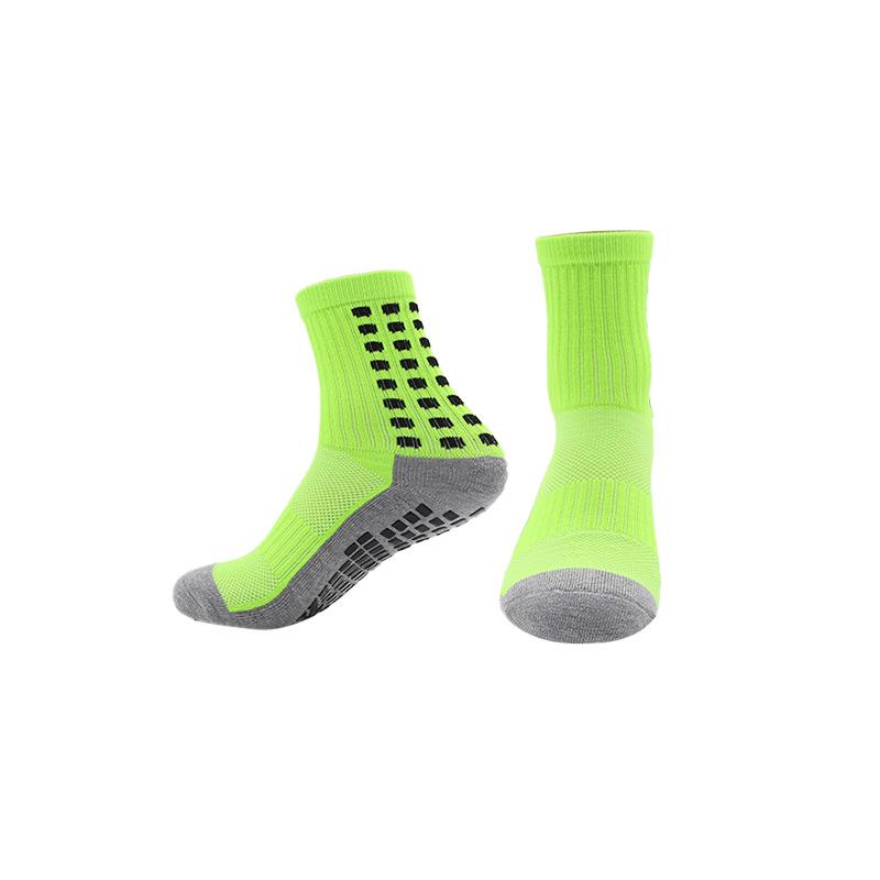 Thickened Non-Slip Mid-Calf Football Socks - Sweat-Absorbent, Wear-Resistant, Terry Bottom