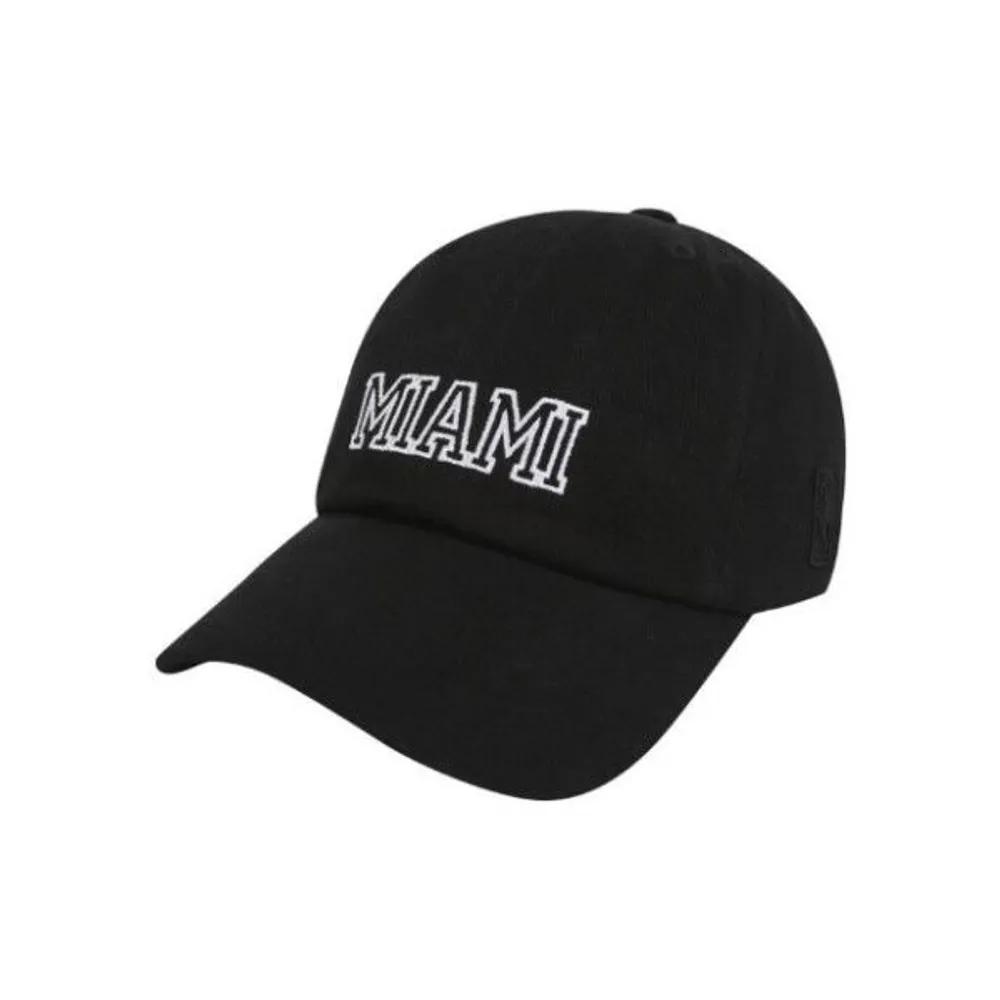 [NBA] M Cap KQC N245AP258P-BK MIA Outline Embroidery SOFT BALL CAP_SC165 FREE