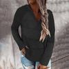 Fashion Women Casual Solid  Long Sleeves Hooded Sweater Blouse Tops