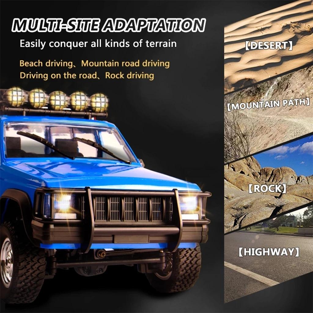 MN78 1:12 Full Scale RC CAR Cherokee 213 Four-wheel Drive Climbing Car RC Remote Controlled Toy Model for Kids Gifts
