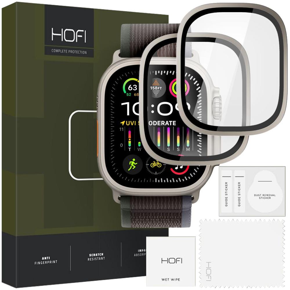 Szkło Hartowane Hofi Glass Ring 2-Pack Apple Watch Ultra 1 / 2 (49 Mm) Titanium