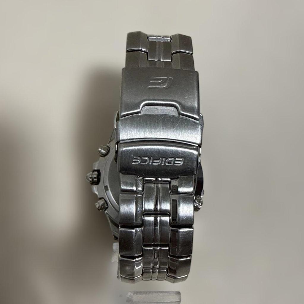 Used CASIO EDIFICE EF-543DJ Quartz Black-Silver