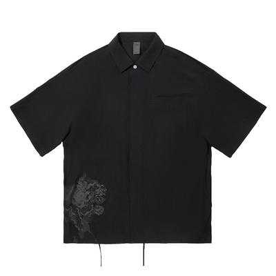 Drukowana Miękka Wygodna Oddychająca Wszechstronna Codzienna Koszula z Krótkim Rękawem Męskie koszule ASHV245-2