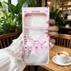Creative Pink Y2K Bow Cherry Phone Case For iPhone 17 Pro Max 17 Air 17Pro 17 Hand Painted Shockproof Clear Hard Cover Fundas