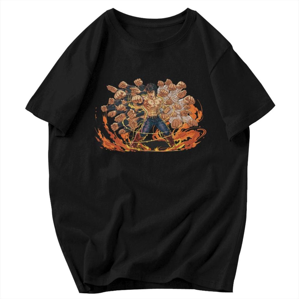 Men T Shirt Hyakuretsu Ken Kenshiro Fist Of The North Star Awesome Idea Y2K Graphic Customized Unisex Clothing T Shirts