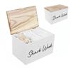 Wood Desktop Tampon Storage Box with Lid High-Capacity Household Women's Product Organiser for Bathroom Hostel Office
