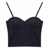 Elegant Ice Silk Camisole with Chest Pads – Sleek and Sexy Back Short Tank Top