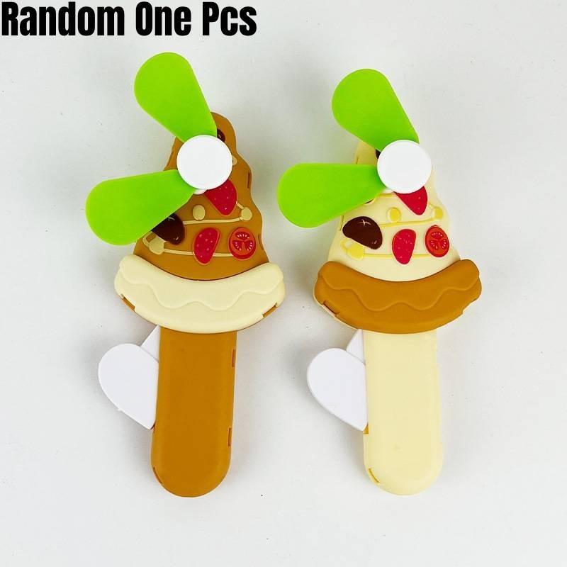 

Adorable Handheld Cartoon Fan For Kids Cute Animal Portable Hand Press Fan For Students And Travel