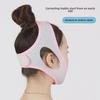 Breathable Mesh V-Face Anti-Snoring Sleeping Mask with Chin Support for Mouth Breathing Correction