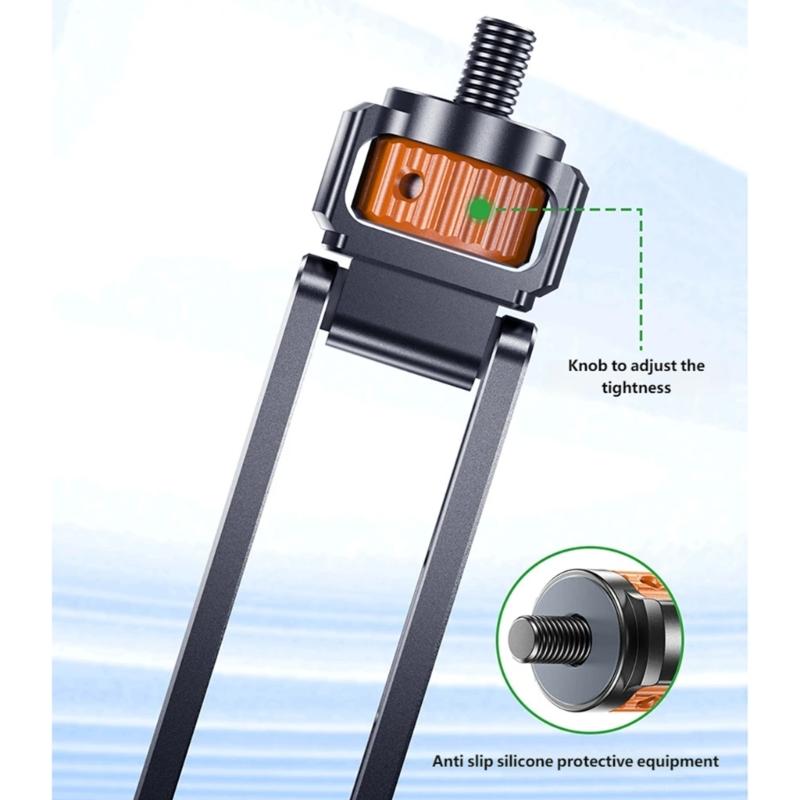 Multifunction Phone Mount Clip 1/4Inch Thread Tripod Mount Adapter for Tripods Selfier Sticks Mobile Device