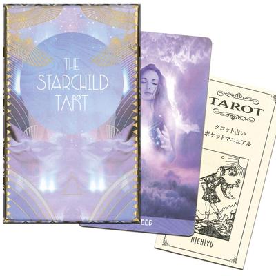 Tarotová karta věštění Starchild Tarot Japonská brožura "Kapesní manuál" součástí dodávky