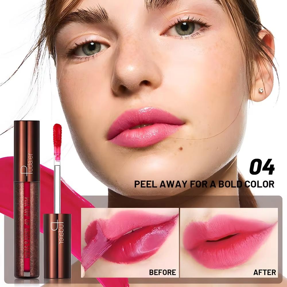 Waterproof Liquid Peel-off Lip Gloss Rose Red Brown Matte Lipstick Non-stick Cup Lasting Makeup Moisturizing Lip Tattoo Pigment