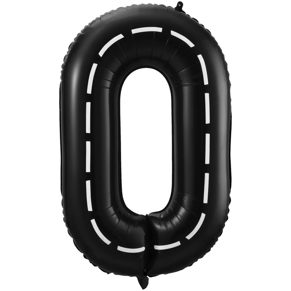 40 Inch Race Car Black Number 0-9 Birthday Party Balloons Boys 0th Birthday Party Race Car Theme Party Decorations Supplies