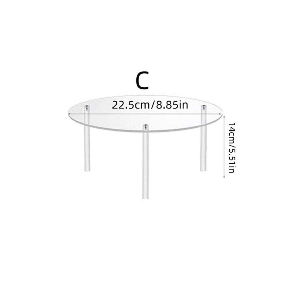 Acrylic Cake Stands, Round Cupcake Holder for Dessert Table, Party Display Stand Serving Platter for Wedding Birthday Party