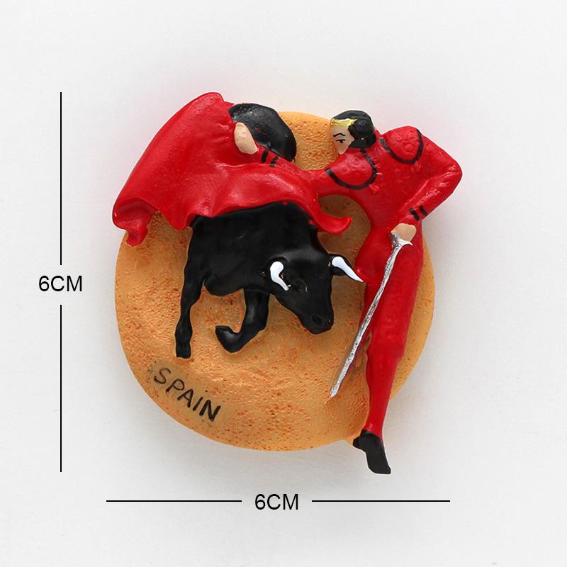 Κοπεγχάγη Πράγα Φινλανδία Ισπανία ταυρομάχος Γερμανία αυτοκόλλητο ψυγείου μαγνητάκια ψυγείου δώρο Παγκόσμιος Τουρισμός αυτοκόλλητο ψυγείου