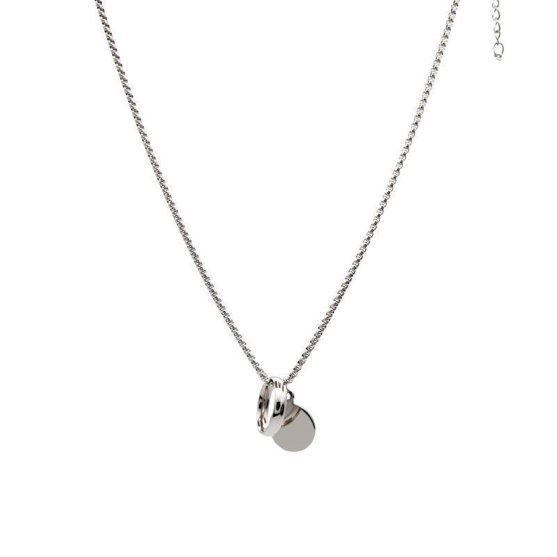 2022 Summer Trend: Unisex Ins Hip-Hop Titanium Steel Coin Necklace