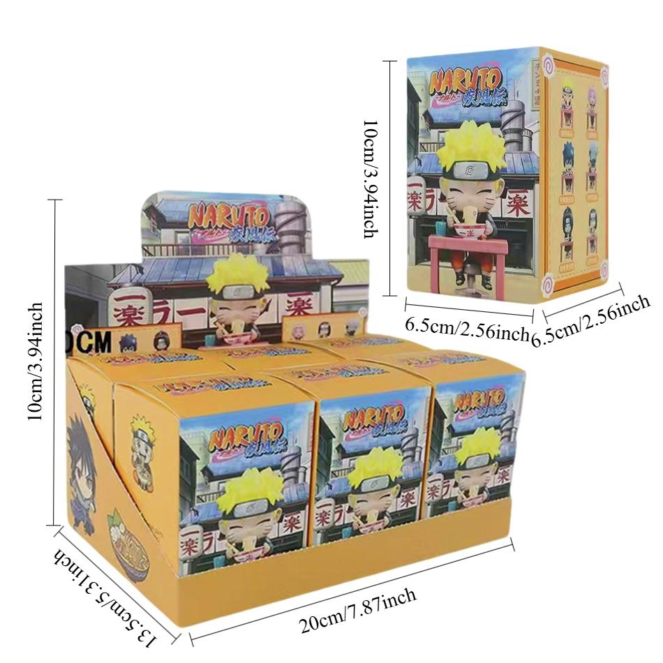 Naruto Shippuden Ramen Theme Series - Chibi Mini PVC Anime Figures - Sasuke Uchiha & Naruto Toy Gifts