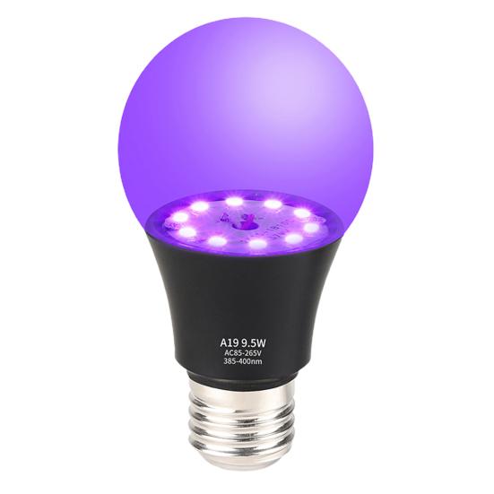 UV Black Light High Brightness Energy-saving High-Durability Heat-Resistant Enhance Atmosphere 9.5W Glow in