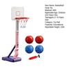 Set Giocattolo Canestro da Pallacanestro per Piscina con 4 Palloni Gonfiatore Altezza Regolabile Pallacanestro per Nuoto Interno Esterno Giardino Gioco di Tiro a Canestro Kit per Bambini e Bambine