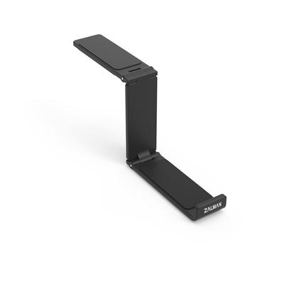ZALMAN Preto Dobrável Compacto Gancho de Fone de Ouvido Alumínio BK SP983 Z-Holder ZM-FH10