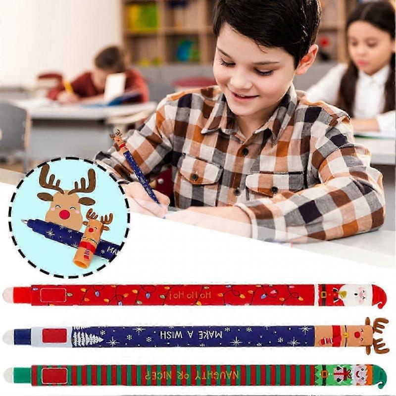 Sada smazatelných per 3 ks Legami Vánoční gelová pera svátek