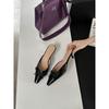 Baotou half slippers autumn new with skirt low heel bow Mary Jane shoes women