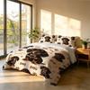 3 Stück Cartoon Süßer Dackel Druck Kernloses Bettbezug-Set Mehrere Größen Bequeme Schlafzimmer Bettwäsche Dekoration Maschinenwaschbar