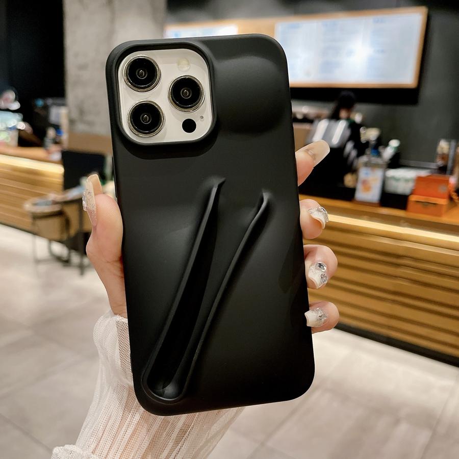 Lipstick Make-up Soft Silicone Phone Case for iPhone 16 Pro Max 16 Plus iPhone 15 Pro 14 13 12 11 XR XS MAX Portable Lip Gloss Phone Back Cover