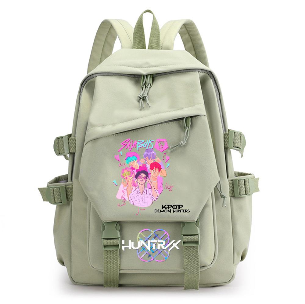 Anime K-Pop Printed Waterproof Backpack for Teen Boy Gril Schoolbag Children Student Women Large Capacity Travel Bag Kid Gift Mochila