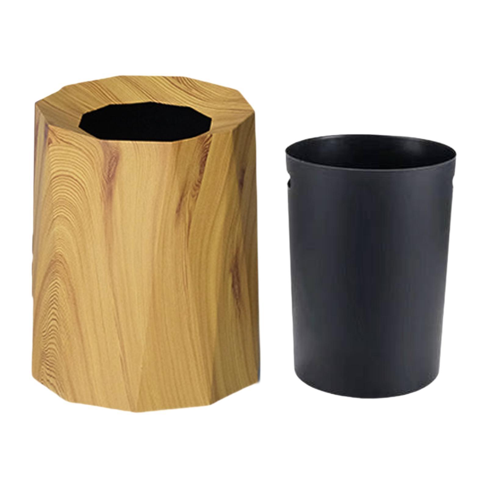 

Round Trash Can Wastebasket, Household Nordic Dustbin Stylish Waste Basket Trash