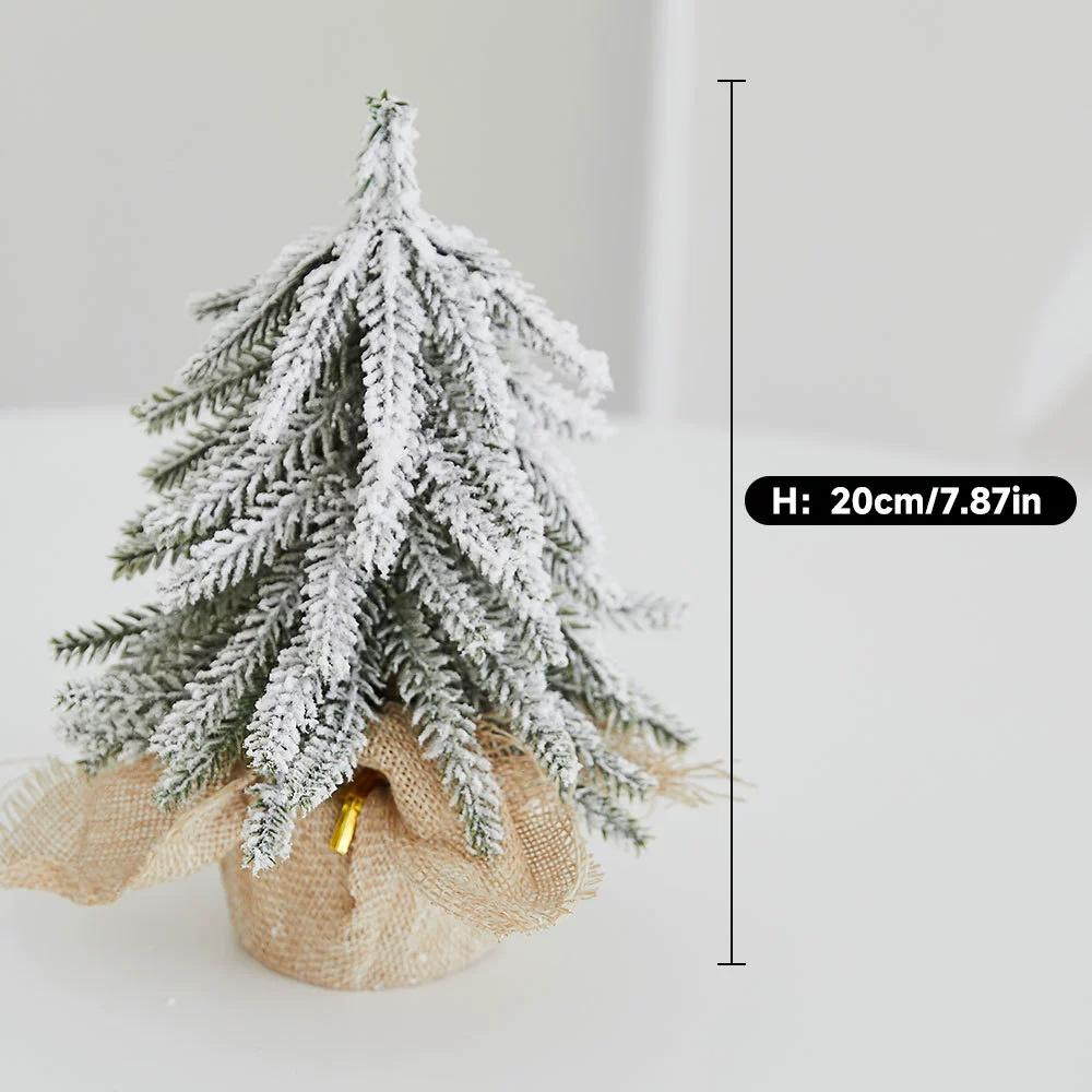 

Рождественская елка 20 см Миниатюрная Искусственная Рождественский Праздник Яркое Украшение Дом Рабочий стол Портативная Нежная Елочные игрушки 20CM
