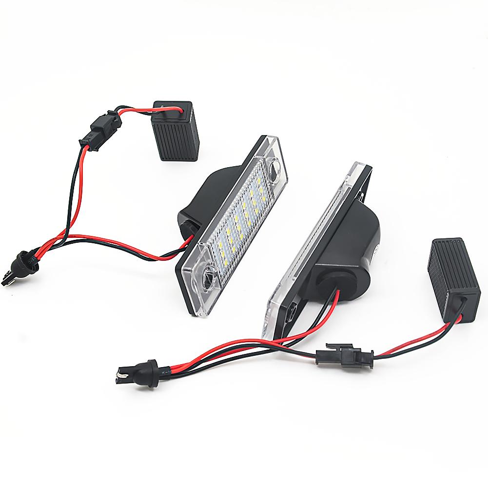 2Pcs 18LED Car License Number Plate Light Led Auto Boot Light For Chevrolet Cruze 2006~ Car Accessories