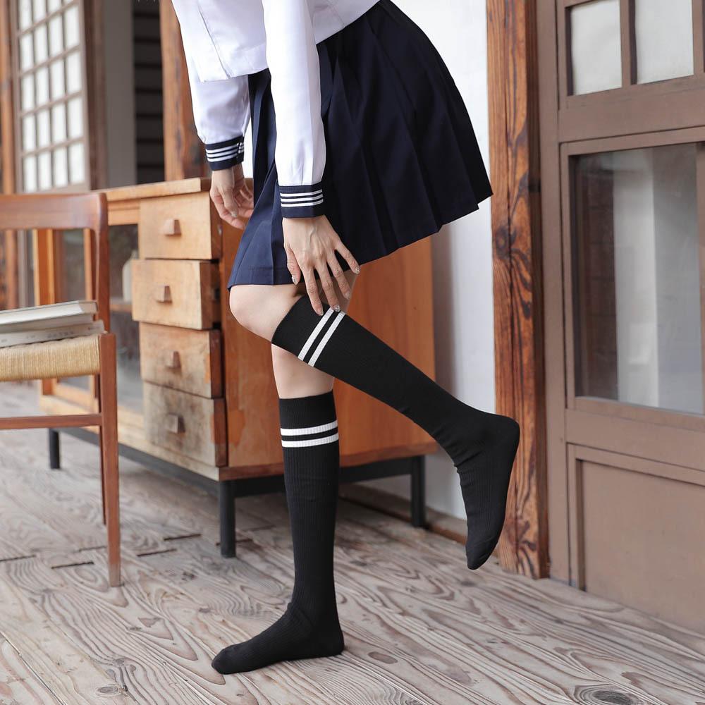 Cotton Autumn and Winter Knee-high Socks, Mid-calf Socks, High Ankle Socks, Solid-colored Calf Socks, Pile Socks, Long Ankle Socks, Women's Socks