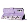 For Samsung Galaxy S24 FE Case PU Leather Floral Phone Cover with Card Slots