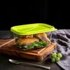 10 STÜCK Stapelbare Lebensmittelaufbewahrungsbox mit Deckel, BPA-Kunststoff Lunchbox für Müsli, Fleisch und Gemüse