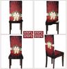 2/4/6pcs Christmas Red Bells Pattern Dining Chair Covers Covers,  for Hotel, Dining Room, Office, Banquet