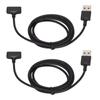 2Pcs USB Watch Charger Cable 3.3ft Universal Fast Charging Connection Cord for Fitbit Ionic Smartwatch