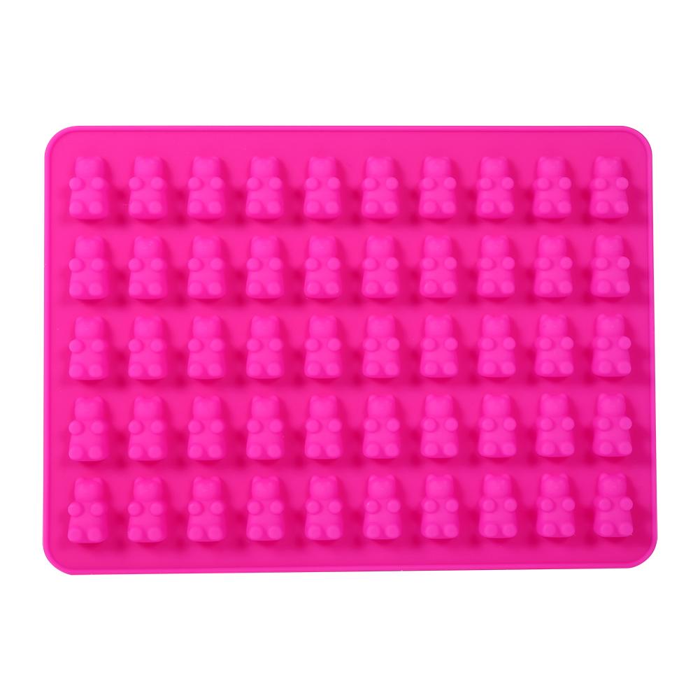 50 Cavities Chocolate Candy Ice DIY Craft Tray Bear Silicone Maker Mold Silicone Kitchen Tool