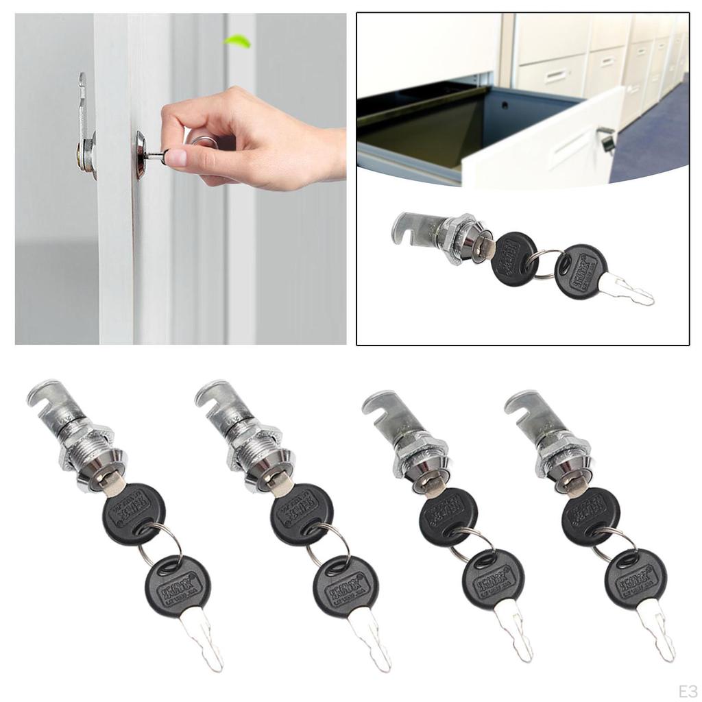 Cabinet Cam Lock Tool Box for Secure Files Drawers Storage Door Dresser