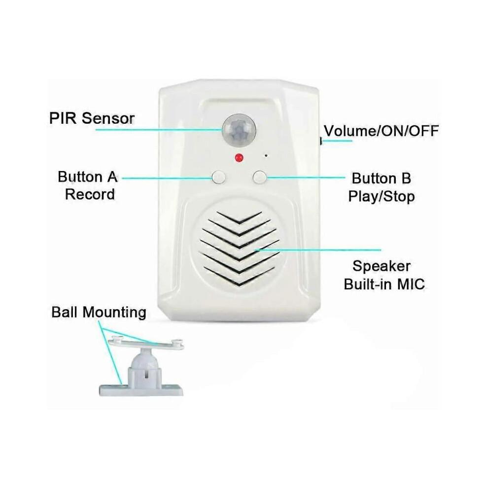 Mini Pir Motion Sensor Activated Music Sound Player Loudspeaker Voice Reminder
