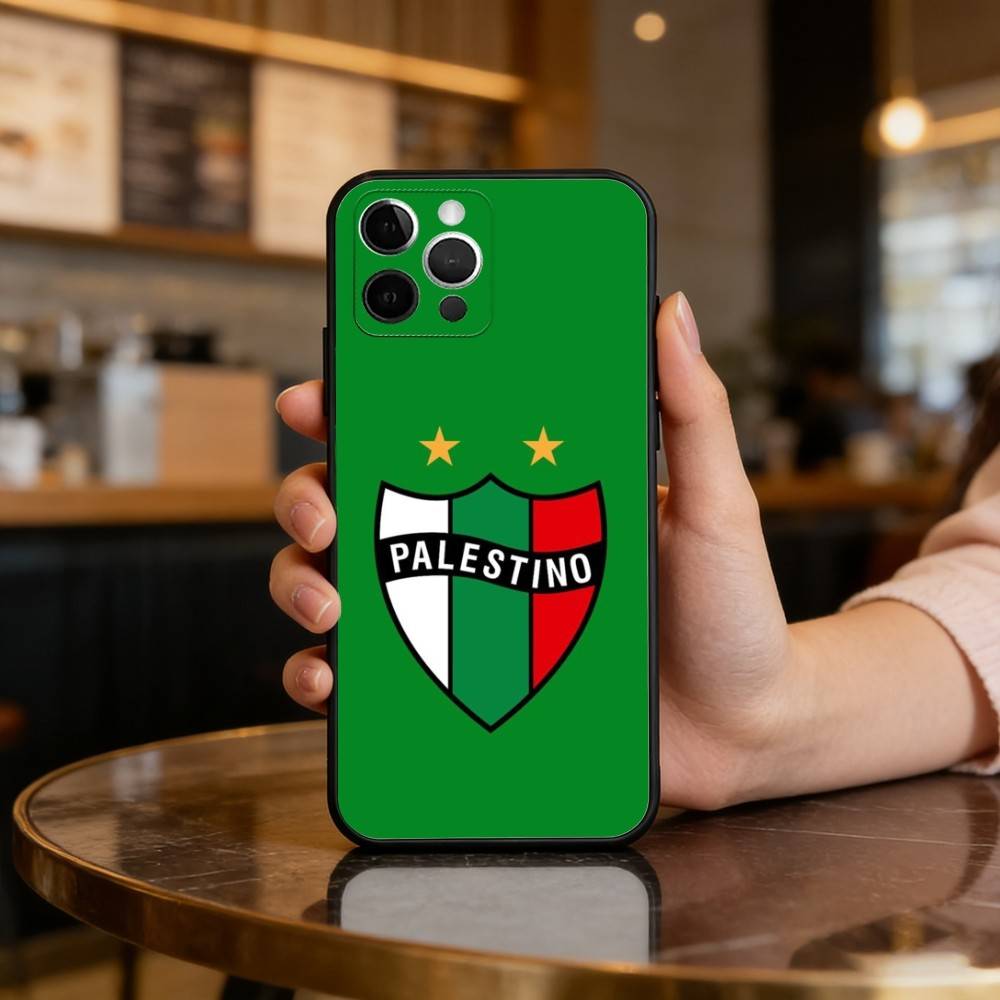 Club D-Deportivo P-Palestino Soft Silicone Black Cover,Phone Case For iPhone 17,16,15,14,13,12,11 Plus,Pro Max,XS